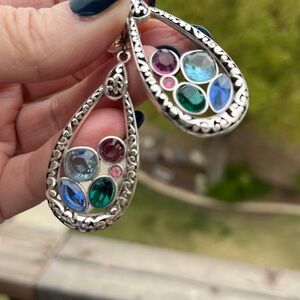 Brighton Elora earrings. Discontinued. Silver plate.